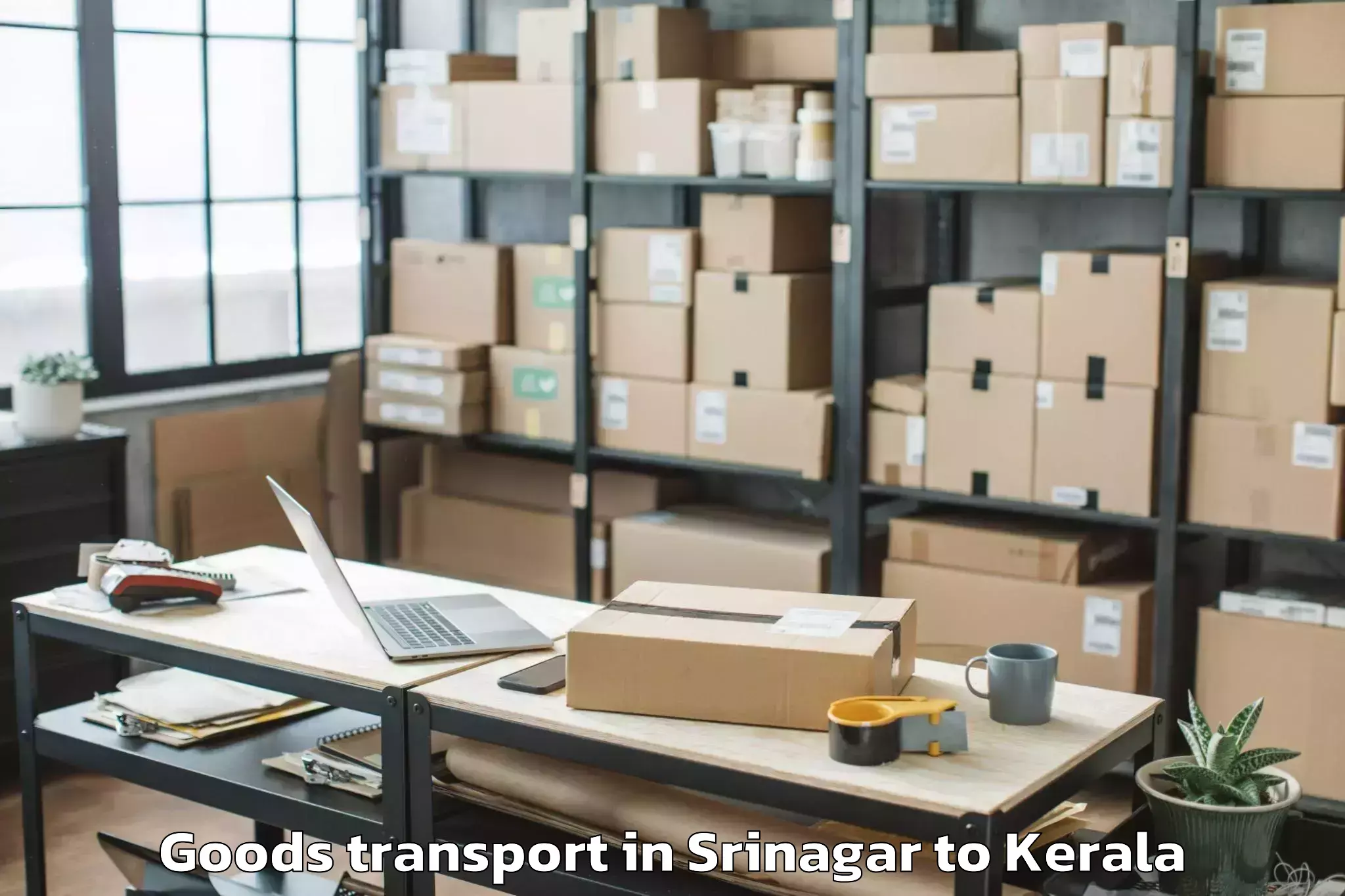 Top Srinagar to Elamakkara Goods Transport Available